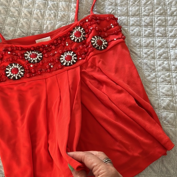 Valentino   Authentic Top ,sequins, beaded, great condition, deep orange - Picture 10 of 12